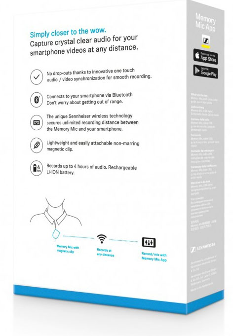 Sennheiser 最新 Memory Mic 藍(lán)牙麥克風(fēng)到貨長城樂器