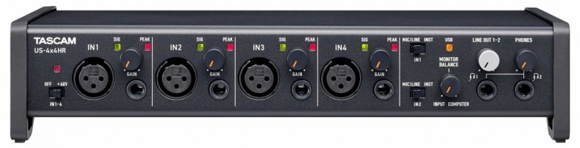 Tascam 發(fā)布新 US-HR 系列三款 USB-C 音頻接口：US-1x2HR、US-2x2HR、US-4x4HR